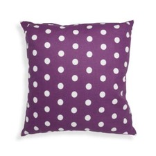 Cuscino sfondo violet pois in
