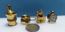 Lotto 4 pezzi  oggettistica in ottone vintage casa arredo 