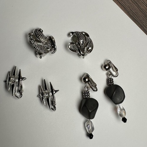 Orecchini clip tono argento - clip,
