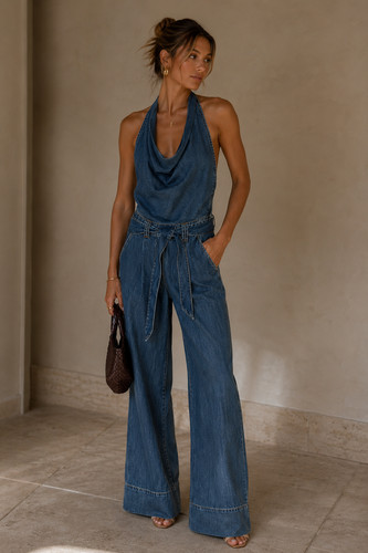 Zara z1975 halter tuta in - zara:,