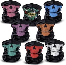 8 pezzi maschera viso teschio