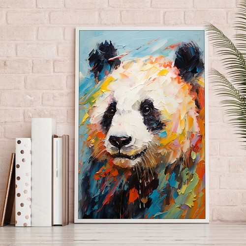 Carino animale panda quadro - , su