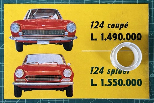 Rara pubblicità fiat 124 - fiat,