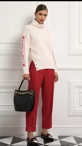 Elisabetta franchi maglia logo - elisabetta,