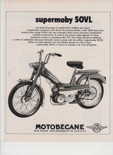 advertising Pubblicità-CICLOMOTORI  MOTOBECANE SUPERMOBY 1971  MOTOSPORT EPOCA