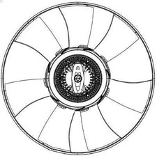 Fan, engine cooling MAHLE CFF