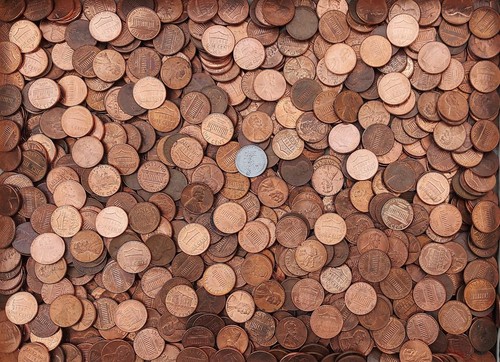 Usa monete 1 centesimo - 2, kg