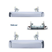 SET 2 MANIGLIA PORTA ESTERNA PER SUZ SJ410 SJ413 SAMURAI SANTANA METALLO CROMATO