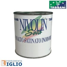 Vernice Smalto Sintetico Satinato Inodore NIVOLIN SETA TASSANI per Ferro e Legno