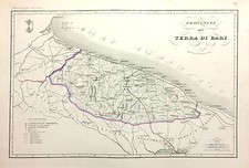 1868 CARTA GEOGRAFICA VALLARDI