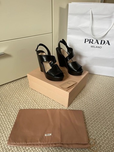 Scarpe con zeppa prada - scarpe,
