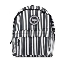 ZAINO HYPE BACKPACK americano VINYL STRIPE JUSTHYPE scuola NERO BIANCO