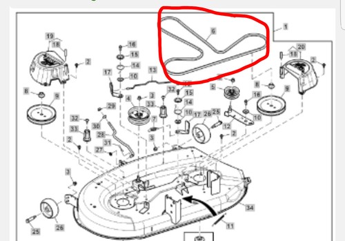 Per john deere - per, cinghia
