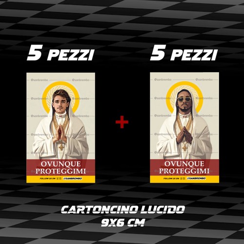 Santini su cartoncino - su,