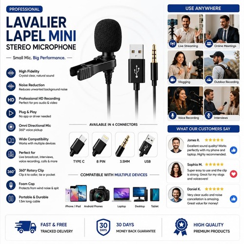 Pro lavalier lapel mini - lavalier,