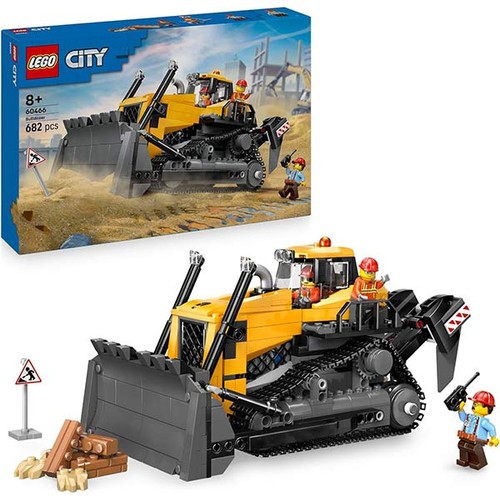 Lego city bulldozer giallo - lego,