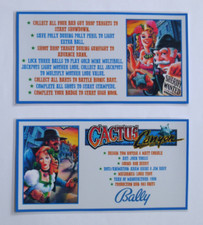 * * 'CACTUS CANYON' Bally 1998