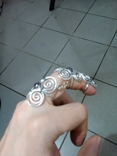 Anello gotico doppio unito - anello,
