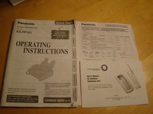 Panasonic plain paper fax - plain,