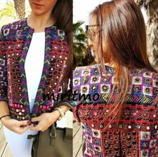 ZARA MULTICOLOR ETHNIC SEQUINS