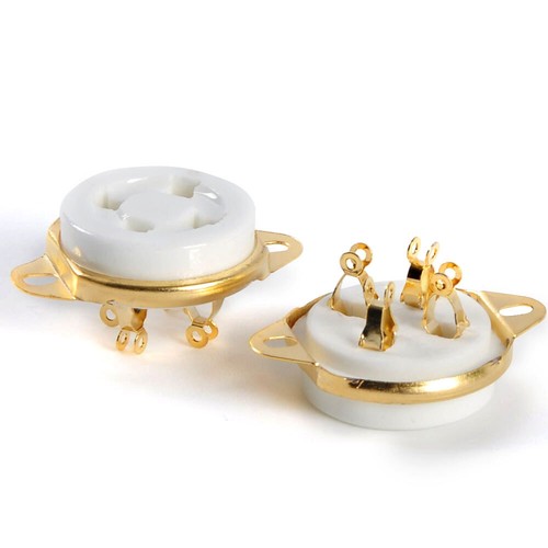 2pcs presa tubo ceramica 4pin - presa,