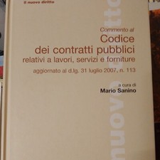 Commento al codice dei contratti pubblici Mario Sanino UTET