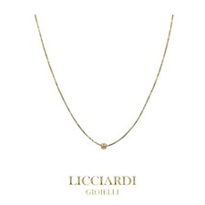 Collana donna ciondolo sfera oro giallo 18kt