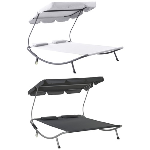 Outsunny lettino prendisole - lettino,