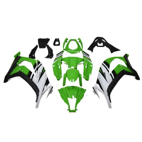 Green white black - green,