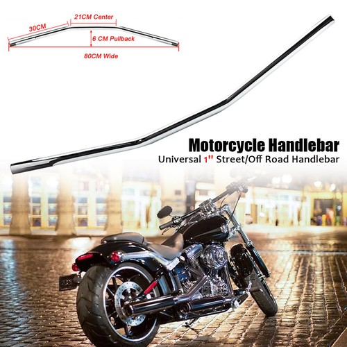 25mm chrome moto guidon - 25mm,