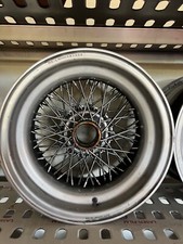 2 cerchi a raggi Borrani auto epoca 9 pollici