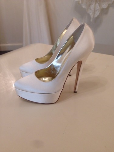 Scarpe tessuto avorio - n,
