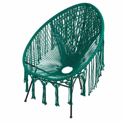 Galileo sedia lounge - lounge, macramè