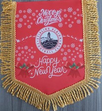 STIRLING ALBION BUON NATALE FELICE ANNO NUOVO GAGLIARDETTO COLORE