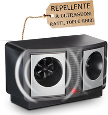 Repellente Roditori ad Ultrasuoni per Ratti Topi E Ghiri per Casa/Garage/Cantine