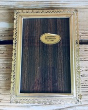 Cornice Porta Foto Ritratto Metallo Argentato Al 1000 Vetro Stampa Quadro 