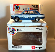 Burago 1:24 1:25 FIAT 131 Polizia 4 aperture in Box Scatola