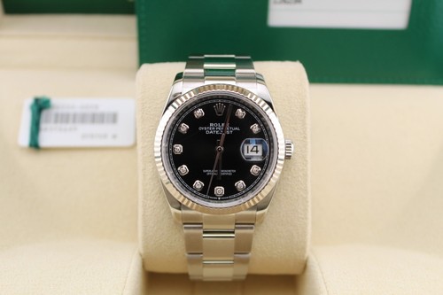 Rolex datejust quadrante nero - rolex,