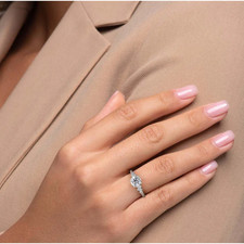 Fede nuziale in oro bianco 14