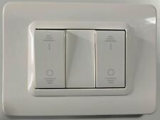 AVE: Placca Tecnopolimero 3 Moduli Bianco + AVE 2 Interruttori Bipolari (0/1)