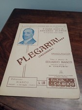 Plegaria!... (Preghiera). Tango-Canzone Versi e musica di E. Bianco 1929