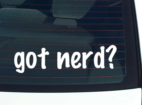 Got nerd decalcomania auto - got,