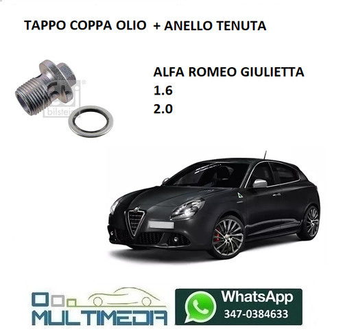 Tappo coppa olio - tappo, anello