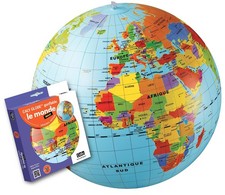 Caly Sarl 019F - Mappamondo Gonfiabile, Misura 50 cm (h0J)