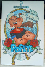 QUADRO STAMPA SU PANNELLO IN LEGNO MDF - POPEYE (BRACCIO DI FERRO)