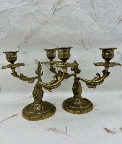 Coppia candelabri stile - candelabri,