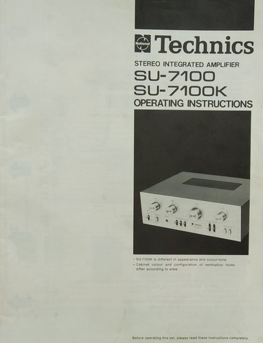 Technic 7100 su7100k - technic, su-7100