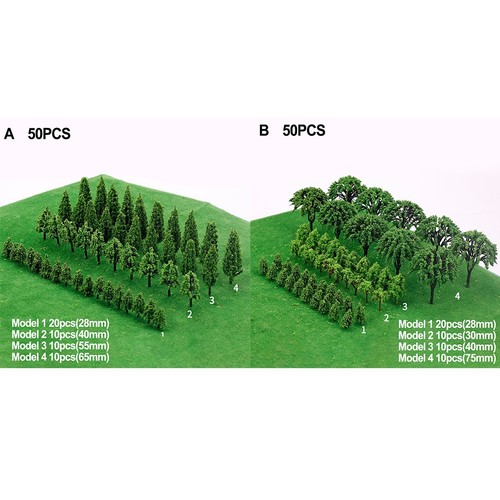 50pcs miniatura alberi - 50pcs,