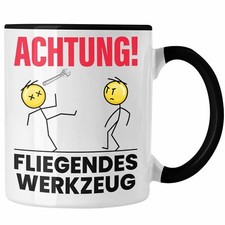 Trendation - Attenzione Utensile Volante Tazza Regalo Auto Meccanico Meccatron