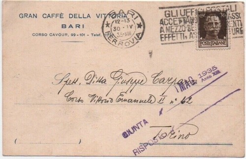 Cartolina postale del caffè - cartolina,